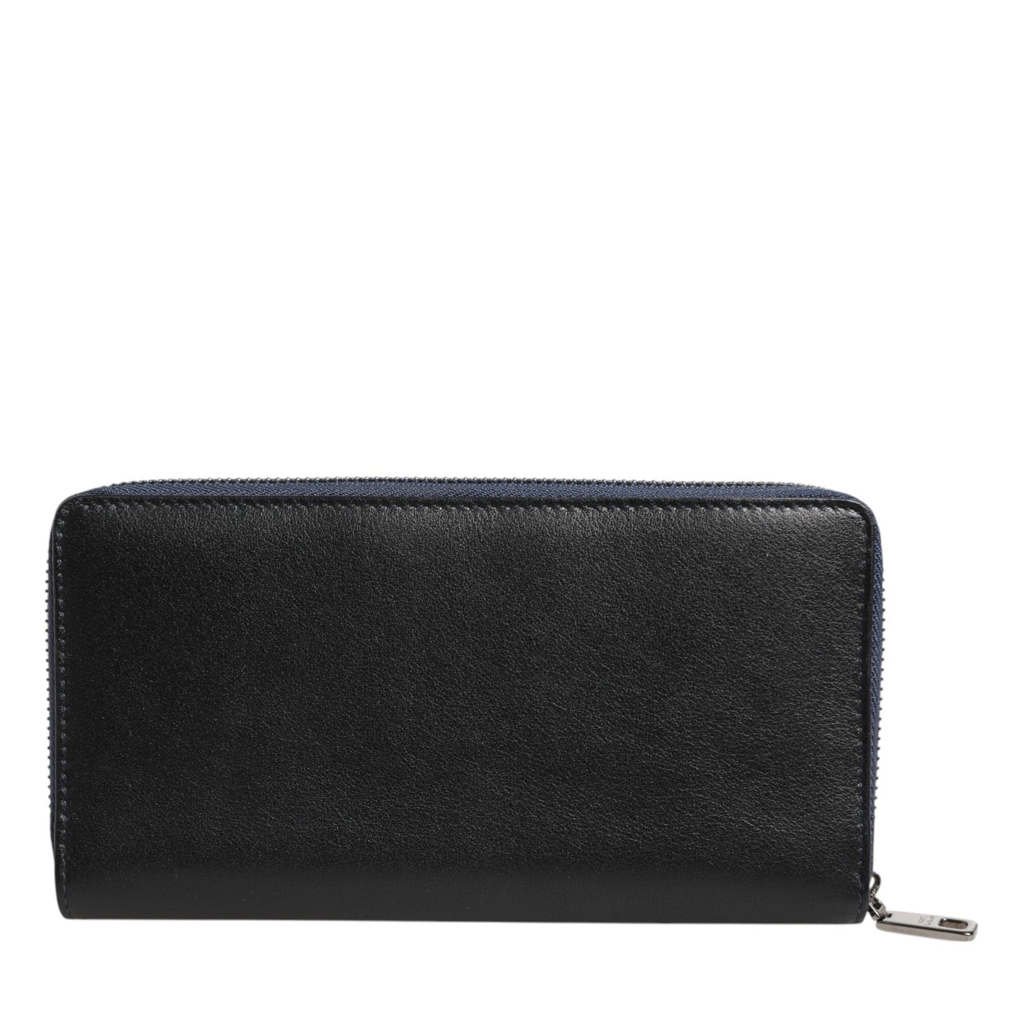 Dolce & Gabbana Black Blue Exotic Leather Men Continental Clutch Wallet