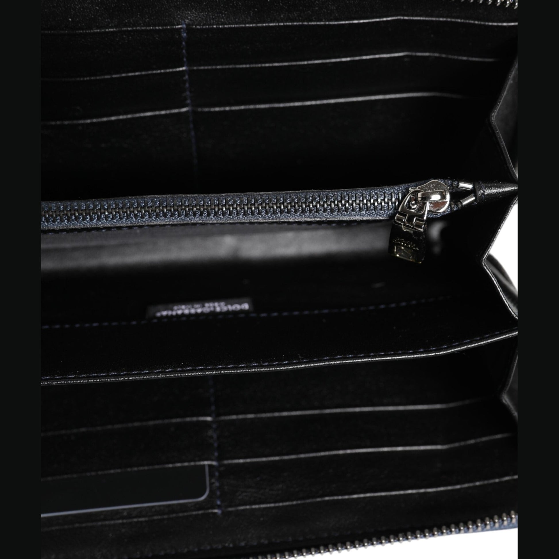 Dolce & Gabbana Black Blue Exotic Leather Men Continental Clutch Wallet