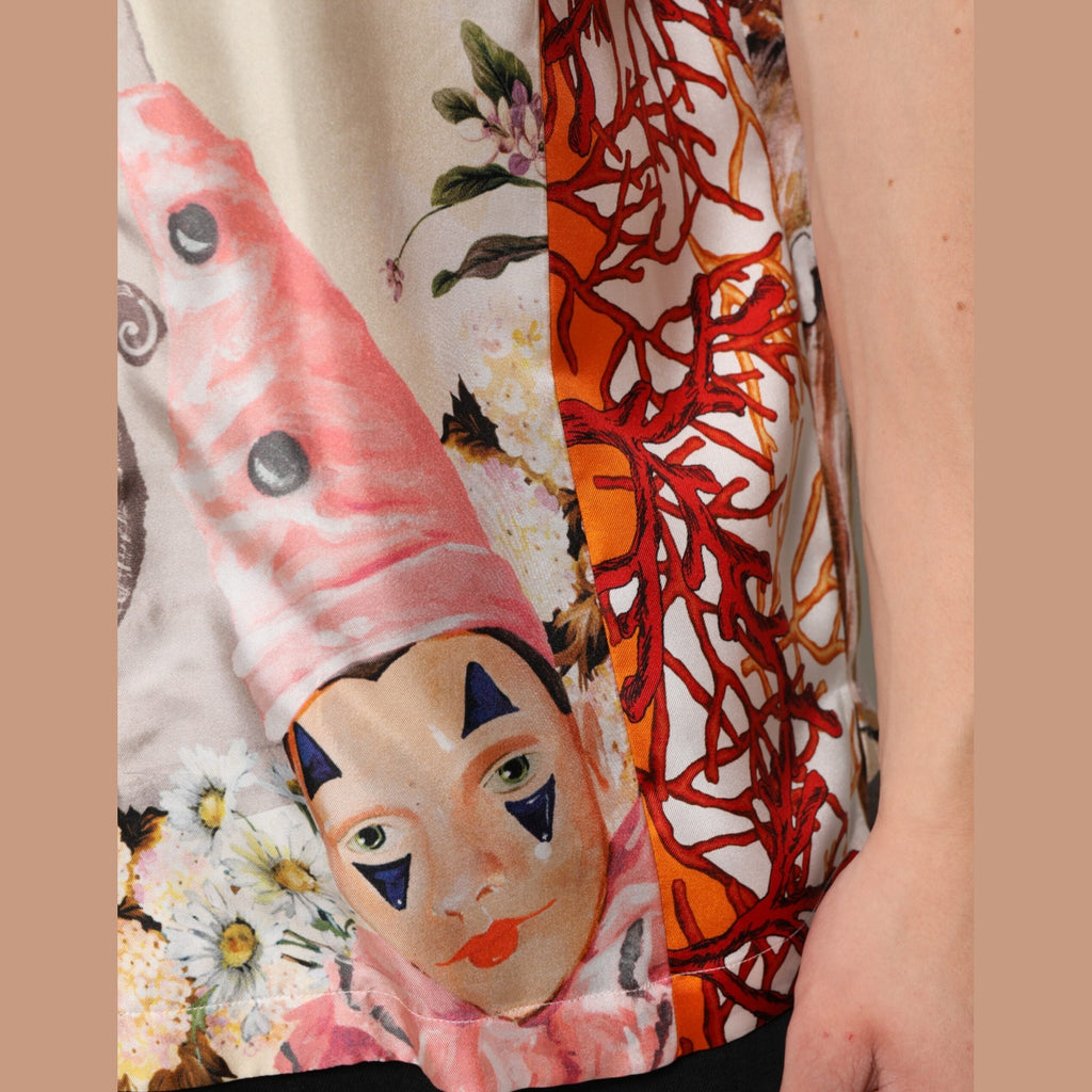 Dolce & Gabbana Multicolor Shell Print Hawaii Casual Shirt