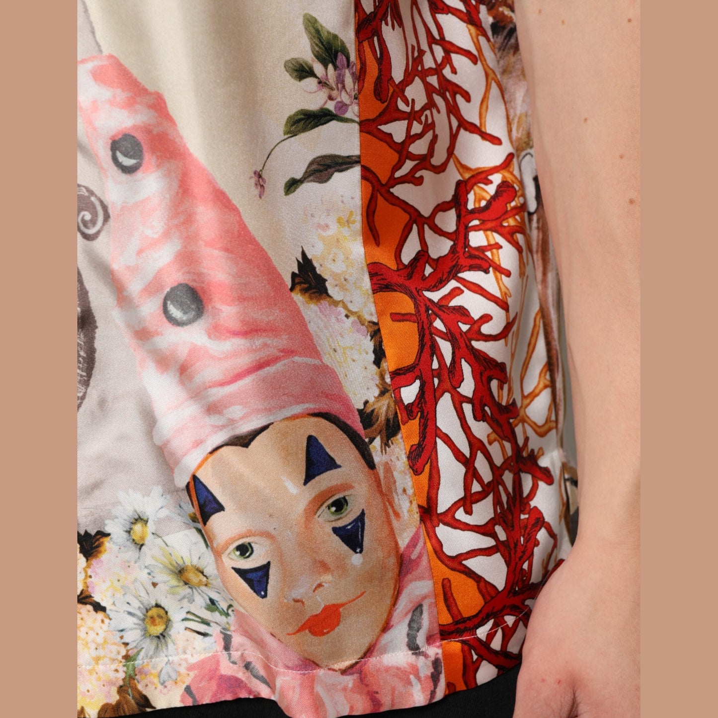 Dolce & Gabbana Multicolor Shell Print Hawaii Casual Shirt
