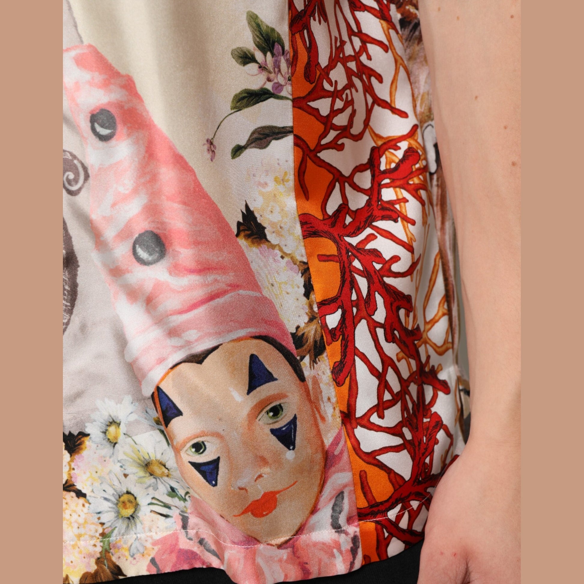 Dolce & Gabbana Multicolor Shell Print Hawaii Casual Shirt
