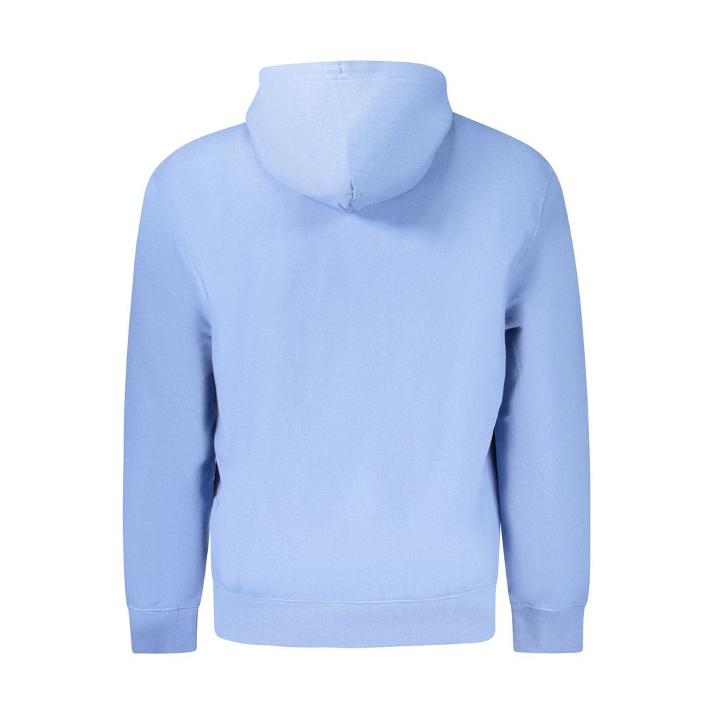 Calvin Klein Azzurro cotton men's T-shirt in blue with crew neck and short sleeves, casual and comfortable fit.