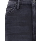 Mother Denim Black Cotton Jeans Denim Mother Denim