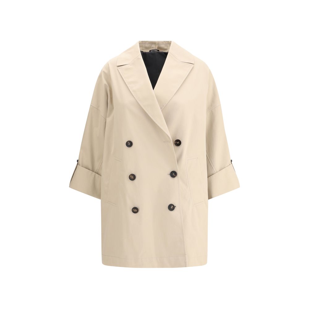 Brunello Cucinelli Midi Trench Coat Brunello Cucinelli