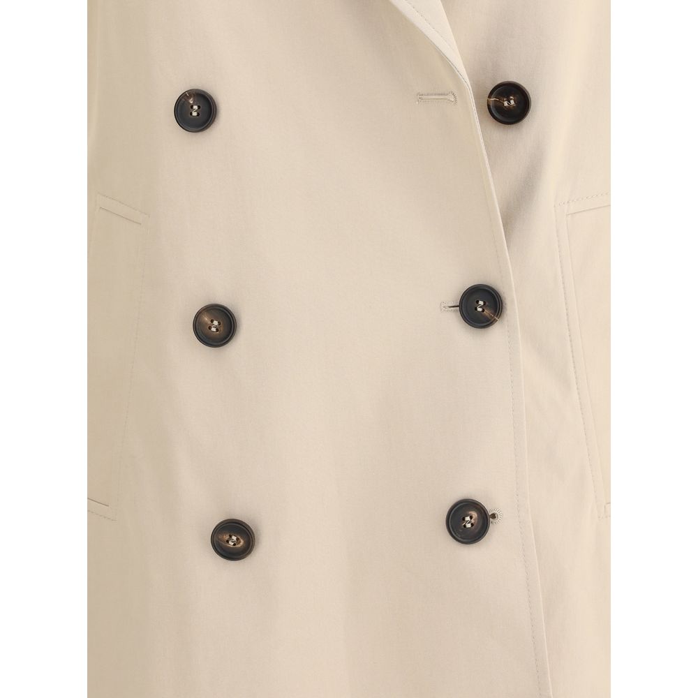 Brunello Cucinelli Midi Trench Coat Brunello Cucinelli