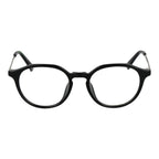 Polaroid black polyamide glasses frames with sleek, lightweight design and clear lenses for a modern, stylish look.