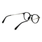 Polaroid black polyamide glasses frames with sleek, lightweight design and clear lenses, showcasing modern eyewear style.