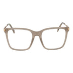Polaroid beige polyamide glasses frames with clear lenses, lightweight and stylish for everyday wear.