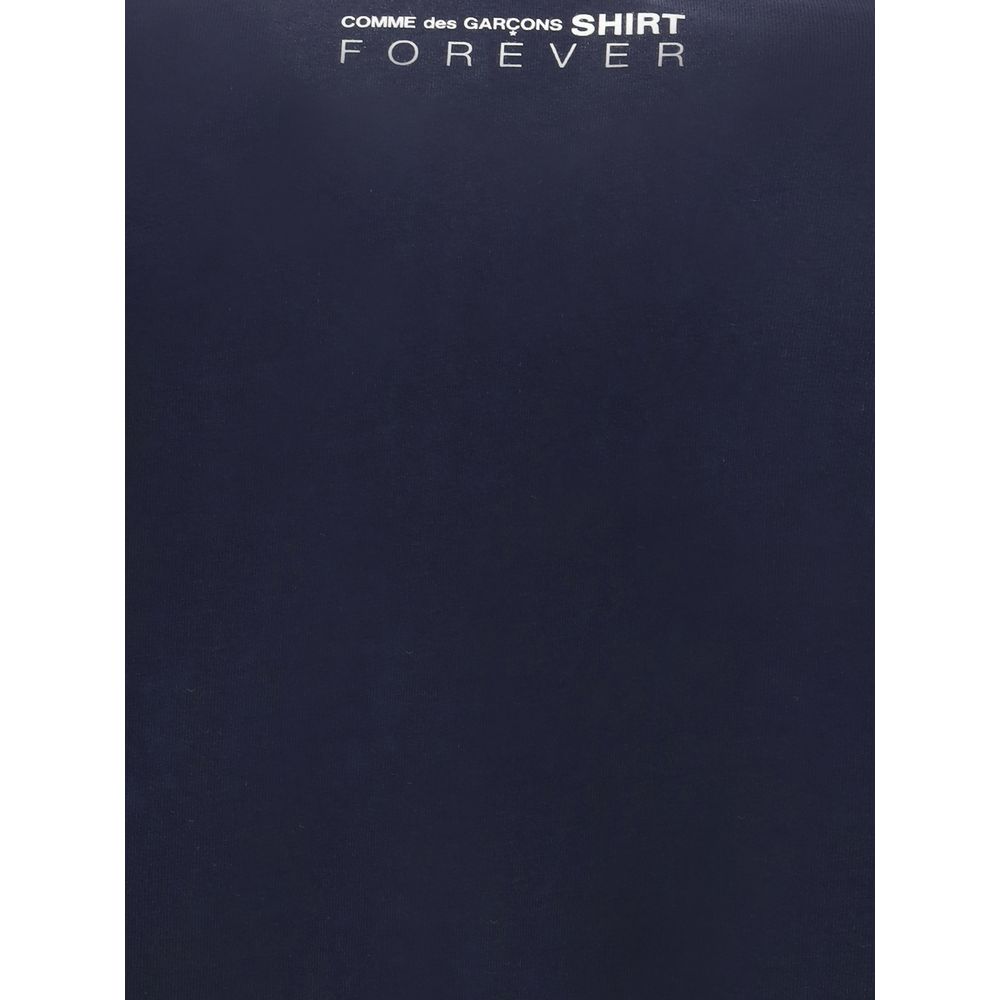 Comme Des Garçons Blue Cotton Long Sleeve T-Shirt Comme Des Garçons