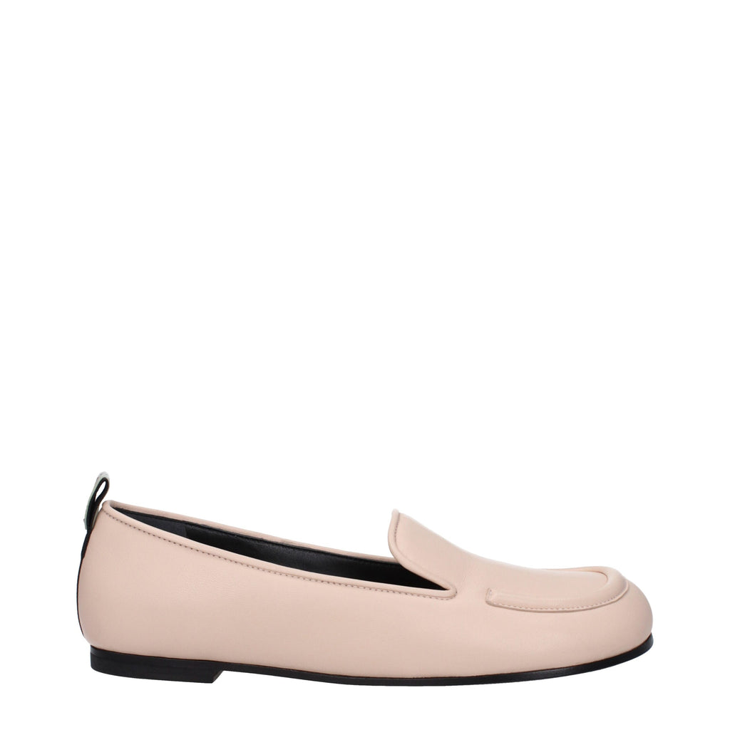 Premiata Pink Leather Slip-On Loafers Premiata