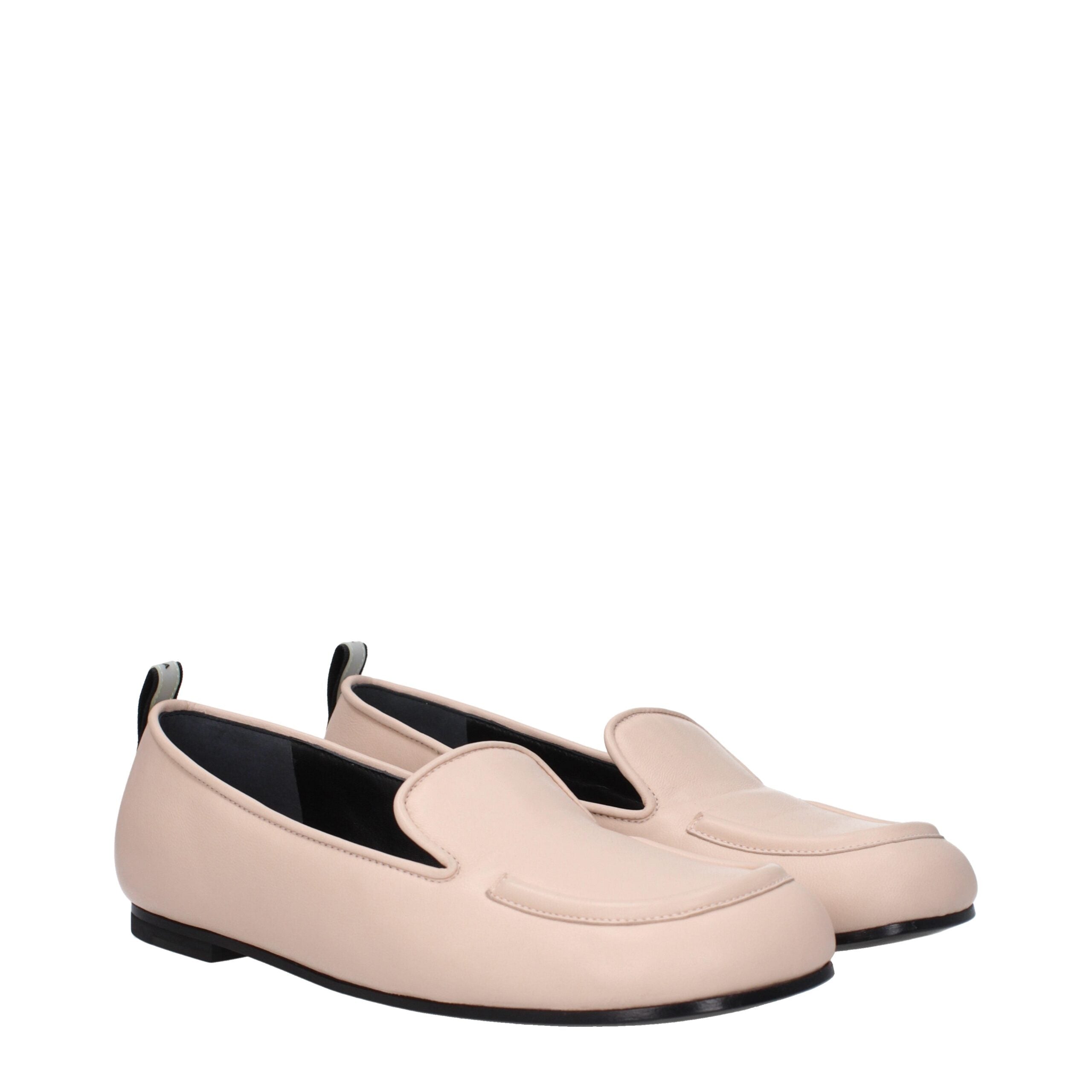 Premiata Pink Leather Slip-On Loafers Premiata