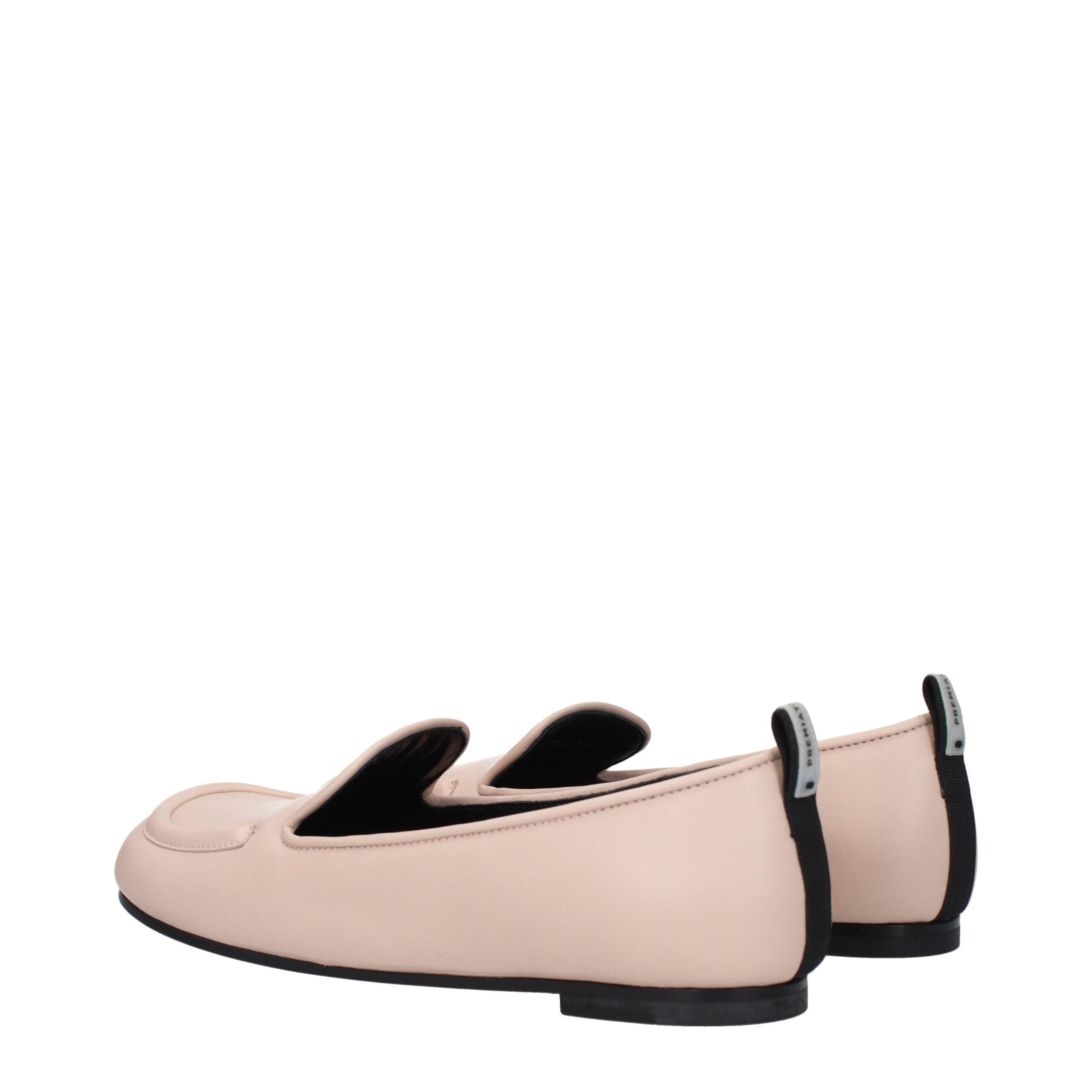 Premiata Pink Leather Slip-On Loafers Premiata