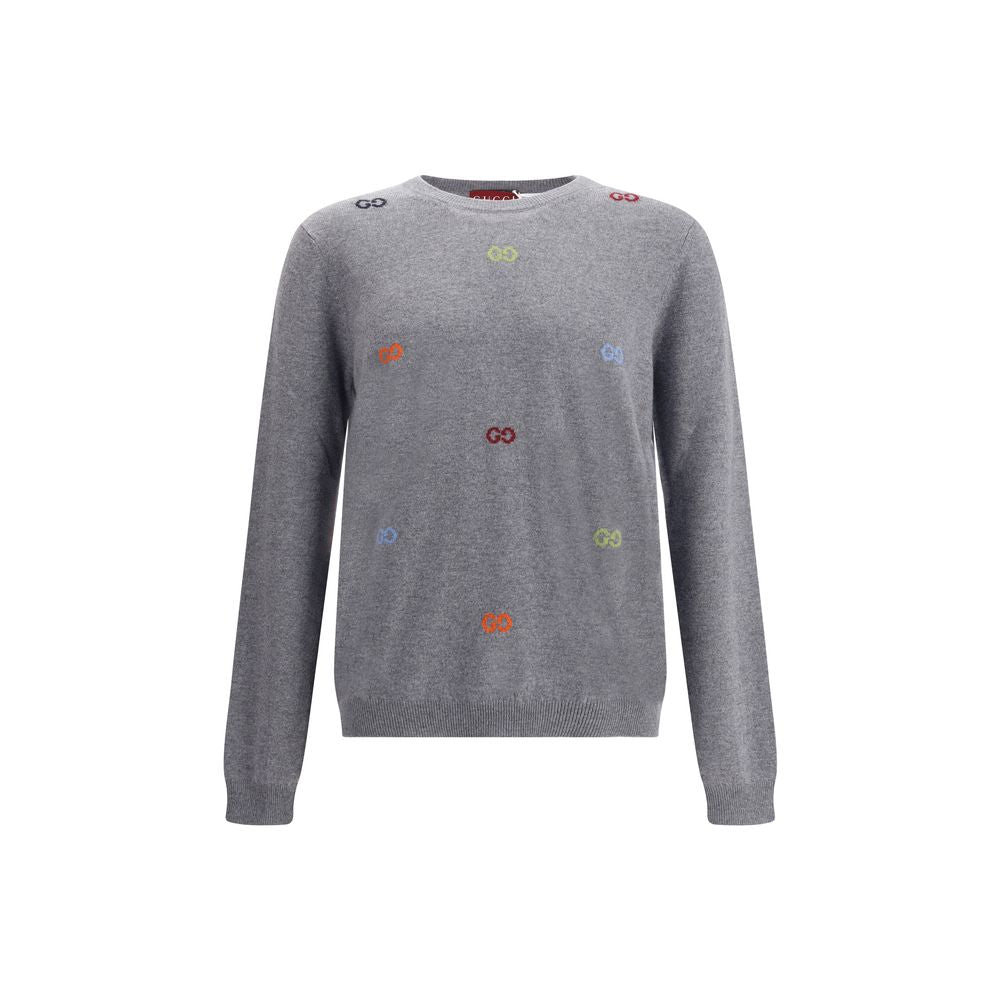 Gucci Multicolor logo cashmere Sweater