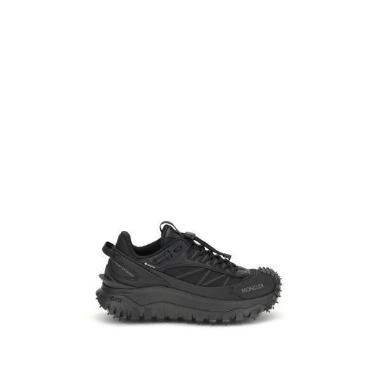 Moncler Black Calf Leather Bos Taurus Athletic Sneakers Moncler