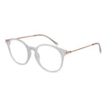 Polaroid white polyamide glasses frames with clear lenses, lightweight and stylish for everyday wear.