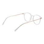 Polaroid white polyamide glasses frames with sleek design, lightweight construction, and clear lenses for stylish eyewear.
