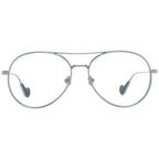 Moncler Gray Metal Glasses Frames