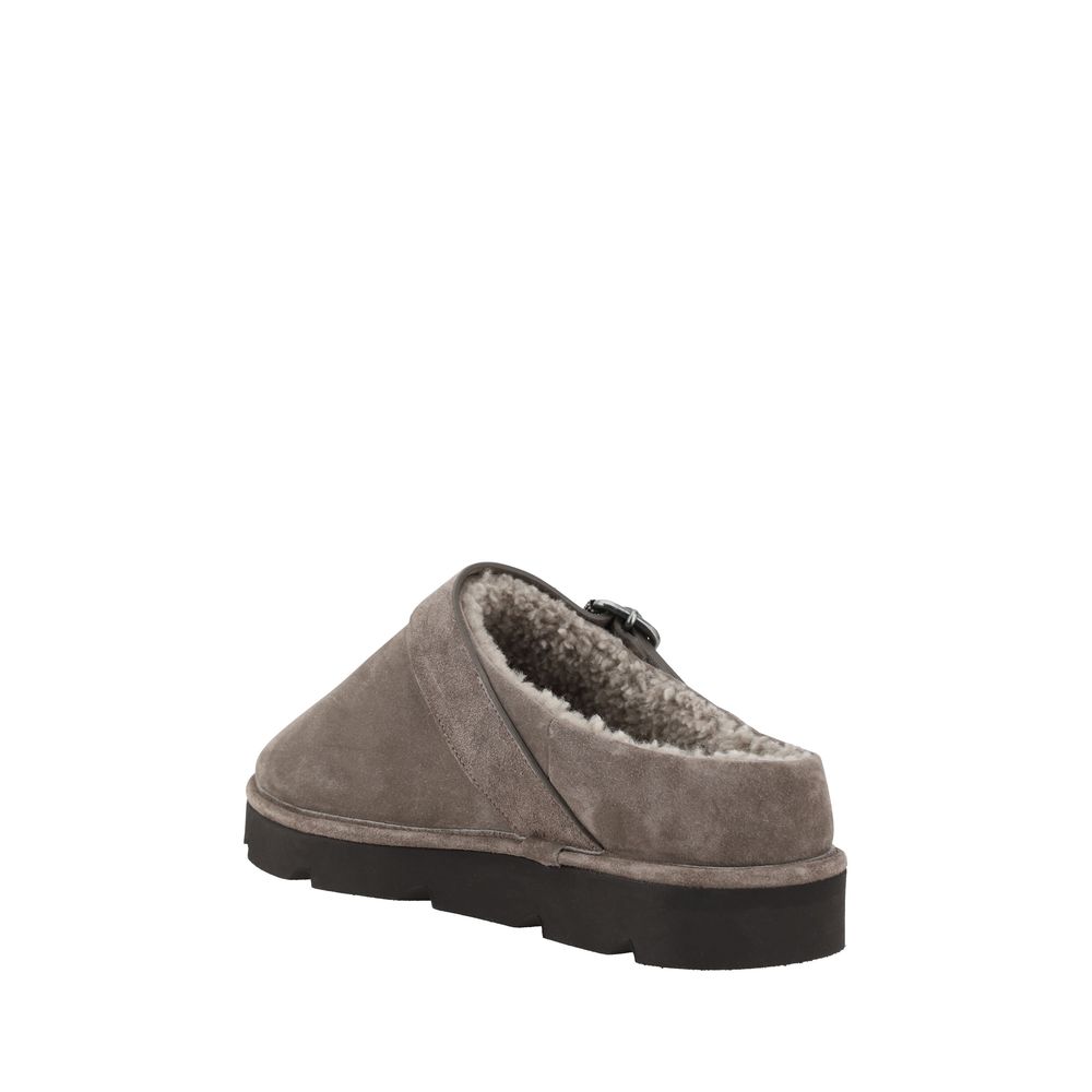 Brunello Cucinelli Fur Sabot