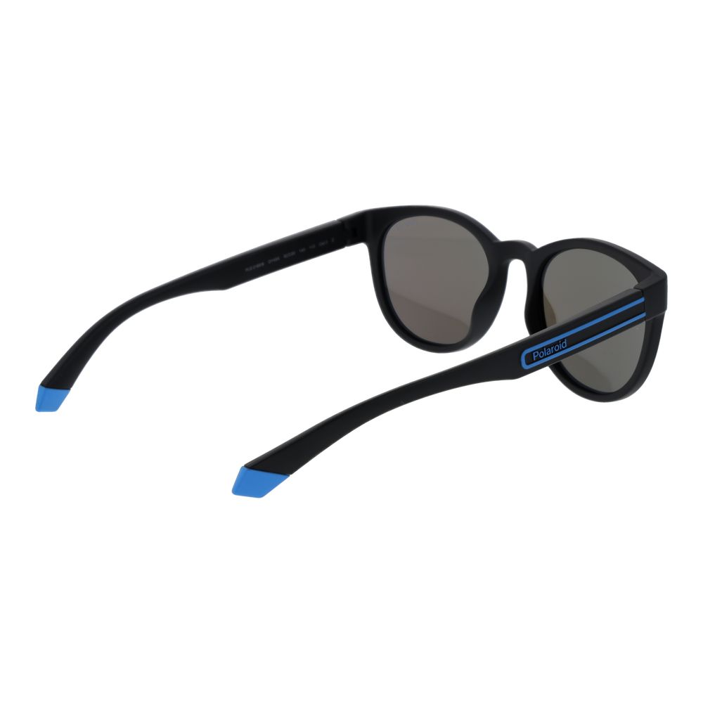 Polaroid black polycarbonate sunglasses with sleek frame and dark lenses, stylish eyewear for UV protection