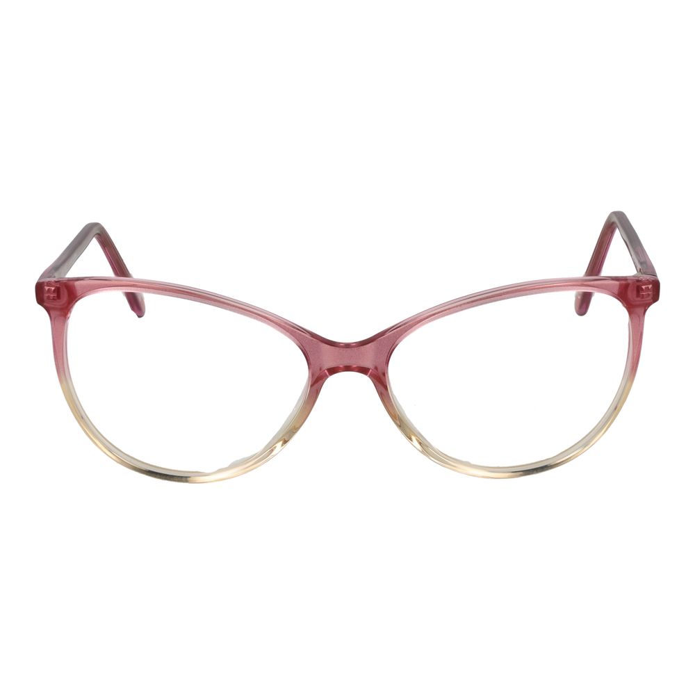 Andy Wolf pink acetate glasses frames with sleek design and clear lenses, showcasing modern eyewear style.