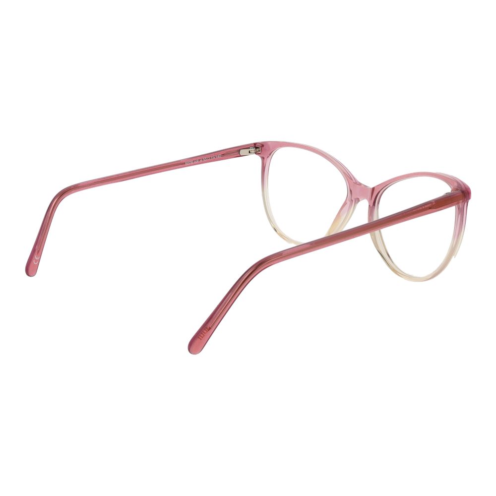 Pink acetate glasses frames by Andy Wolf with sleek design and clear lenses, stylish eyewear for modern fashion.