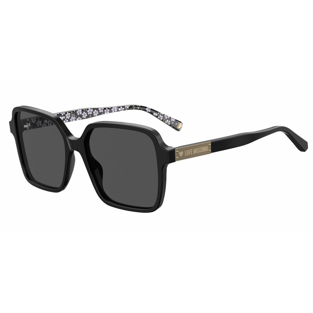 Love Moschino Black Acetate Sunglasses Love Moschino