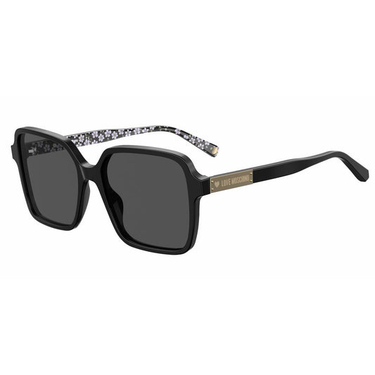 Love Moschino Black Acetate Sunglasses Love Moschino
