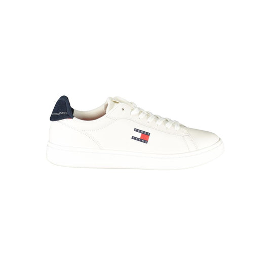 Tommy Hilfiger Bianco Poliuretano Men Sneaker Tommy Hilfiger
