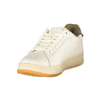 Tommy Hilfiger Bianco polyurethane women's sneaker with white design and casual slip-on style.