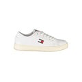 Tommy Hilfiger Bianco women's polyurethane sneakers with white upper and casual sporty design.