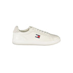 Tommy Hilfiger Bianco polyurethane men's sneaker with white upper and sporty design, casual footwear for everyday wear.