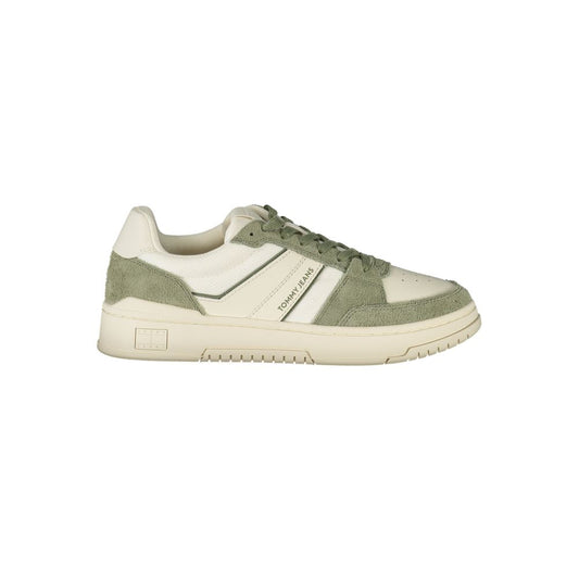 Tommy Hilfiger White Polyester Men Sneaker Tommy Hilfiger