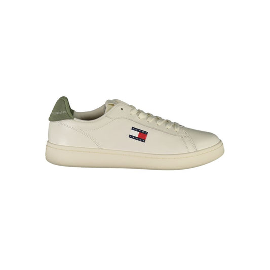 Tommy Hilfiger Bianco Polyurethane Men Sneaker Tommy Hilfiger