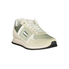 Tommy Hilfiger Verde polyurethane men's sneaker with white sole and logo detail, stylish casual footwear.
