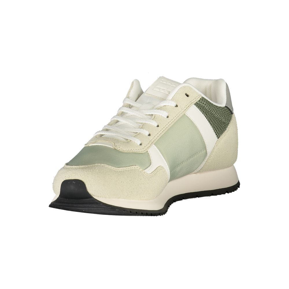 Tommy Hilfiger Verde men's sneaker made of polyurethane featuring a sleek design and casual style.