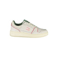 Tommy Hilfiger Bianco Donna sneaker with white polyurethane upper, casual lace-up design, and rubber sole.