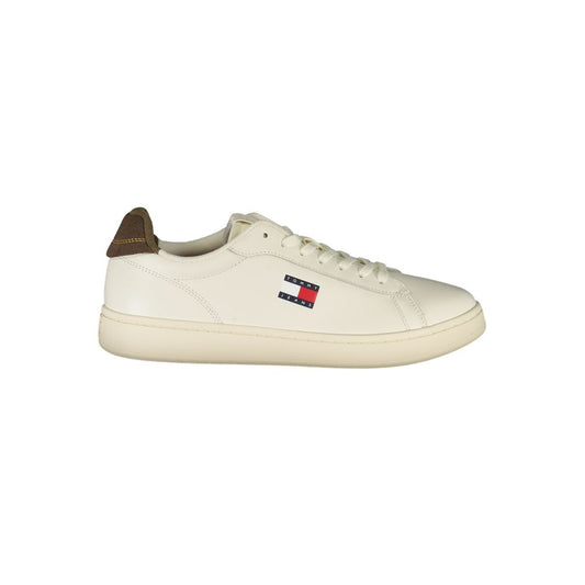 Tommy Hilfiger Bianco Polyurethane Men Sneaker Tommy Hilfiger