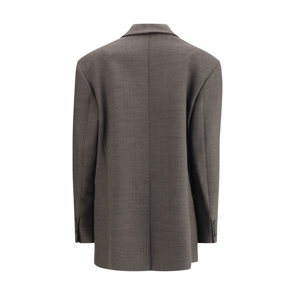 P.A.R.O.S.H. Gray Fleece Wool Blazer P.A.R.O.S.H.