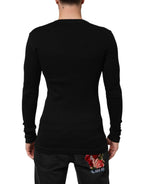 Dolce & Gabbana Black Cotton Button Up Men Cardigan Sweater - Eljoys Fashion 