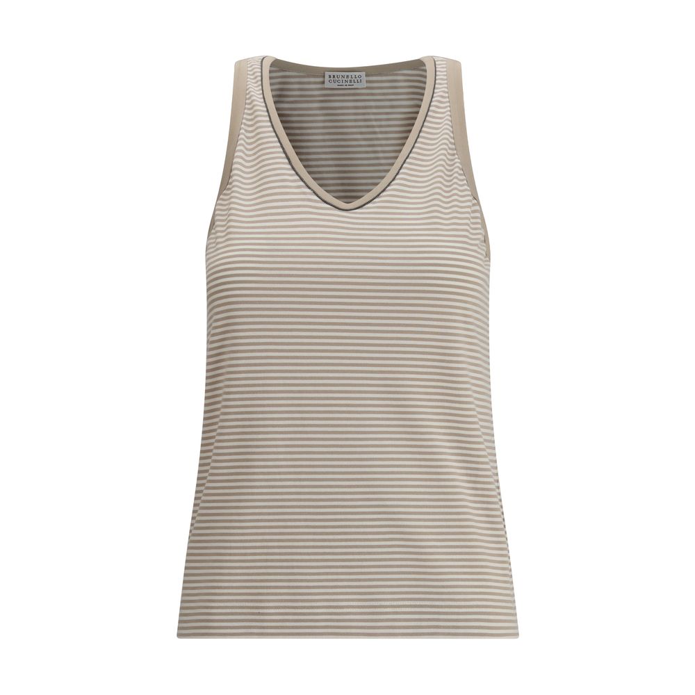 Brunello Cucinelli Striped Tank Top Brunello Cucinelli