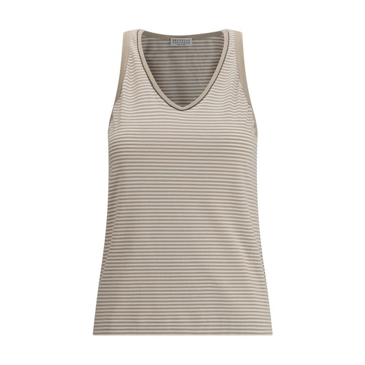 Brunello Cucinelli Striped Tank Top Brunello Cucinelli