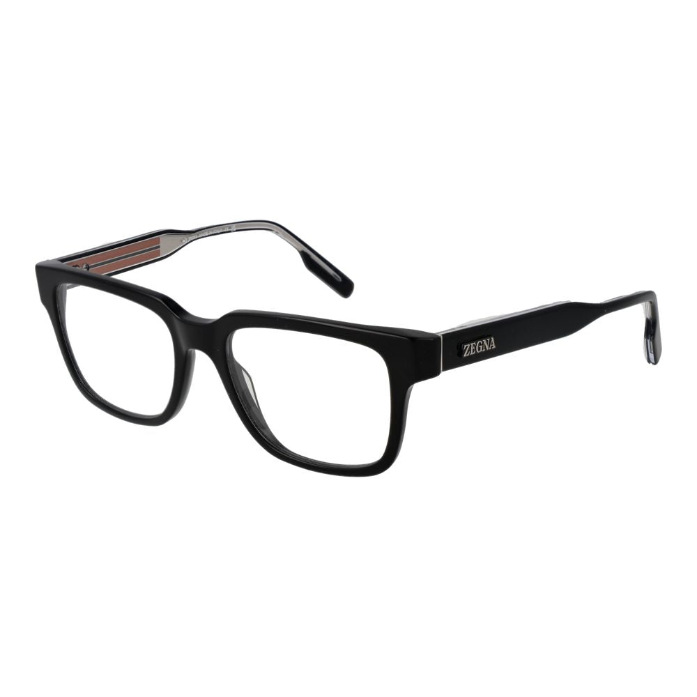 Ermenegildo Zegna Black Acetate Glasses Frames