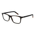 Ermenegildo Zegna brown acetate glasses frames with classic design and clear lenses, stylish and sophisticated eyewear.