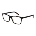 Ermenegildo Zegna brown acetate glasses frames with classic design and clear lenses, stylish and sophisticated eyewear.