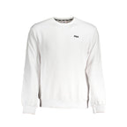 Fila Bianco cotton men's sweatshirt with a classic crew neck and long sleeves, featuring the Fila logo on the chest.