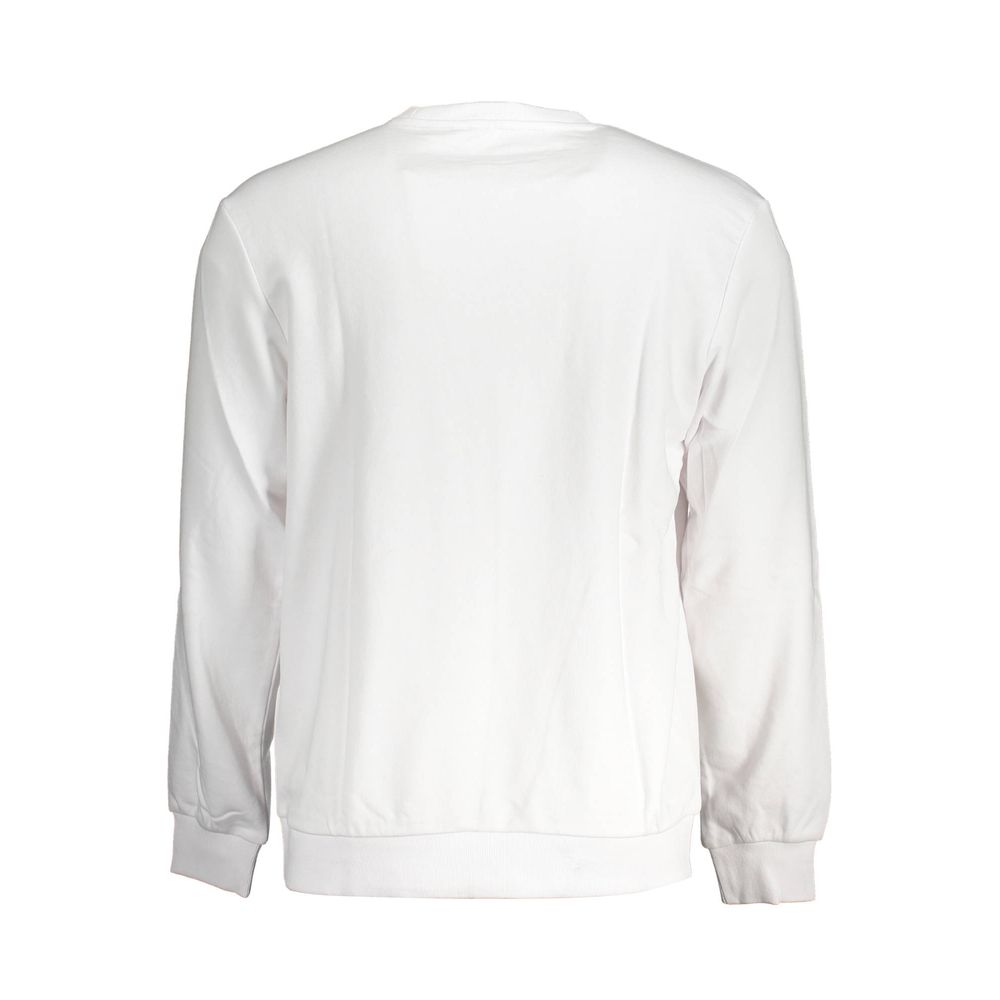 Fila Bianco cotton men's sweatshirt with a classic crewneck and subtle branding, perfect for casual wear.