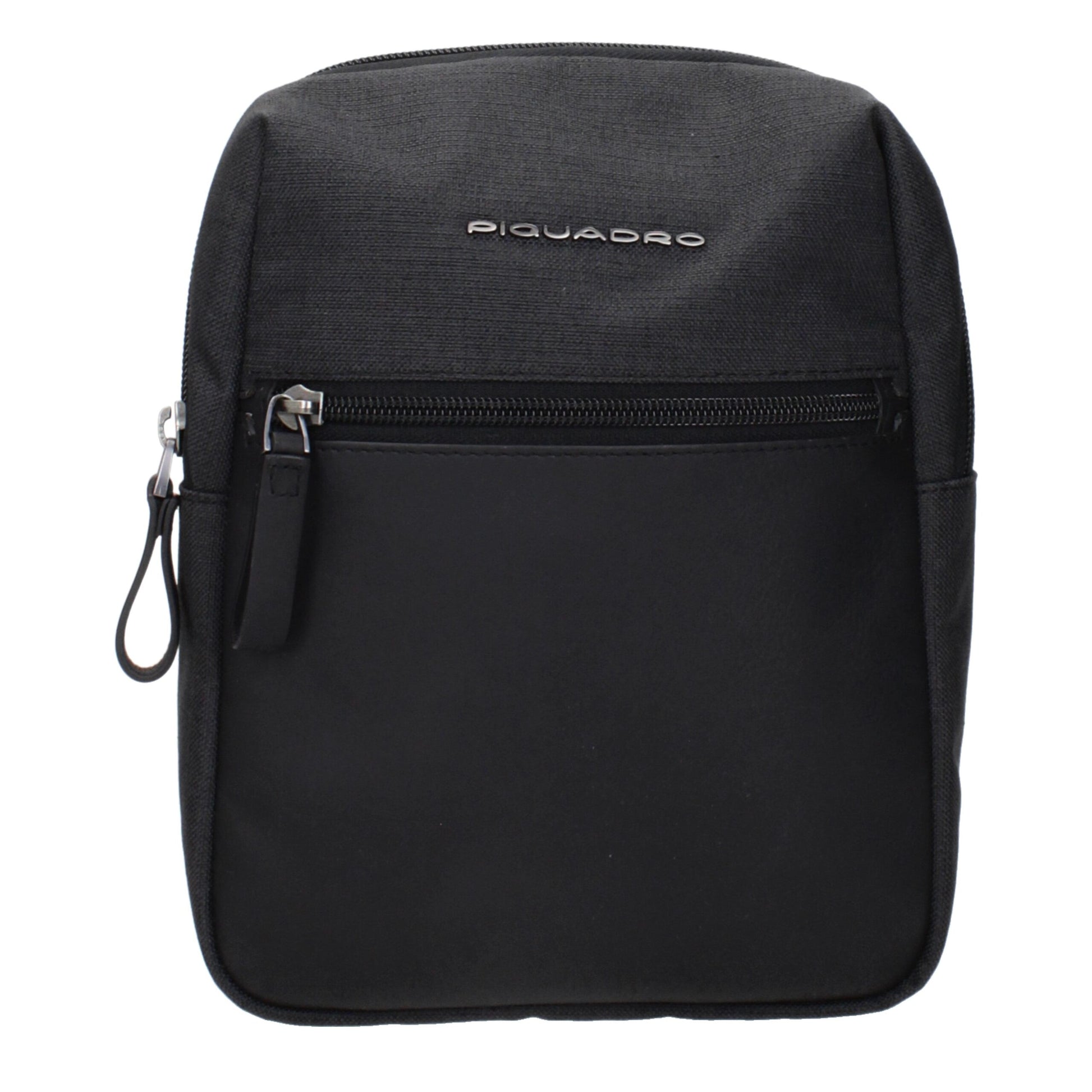 Piquadro Black Fabric Crossbody Bag Piquadro