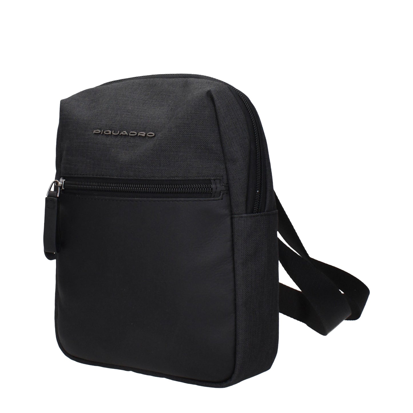 Piquadro Black Fabric Crossbody Bag Piquadro