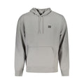 Calvin Klein Grigio cotton men's sweatshirt with crew neck and long sleeves, casual style and soft fabric.