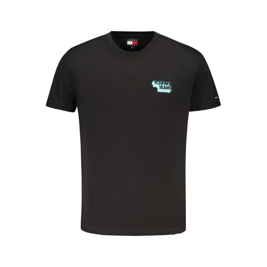 Tommy Hilfiger Black Cotton Men's T-Shirt Tommy Hilfiger